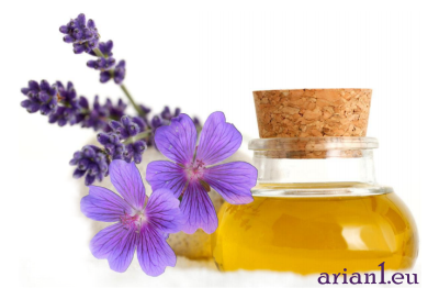 Rose and lavender oil